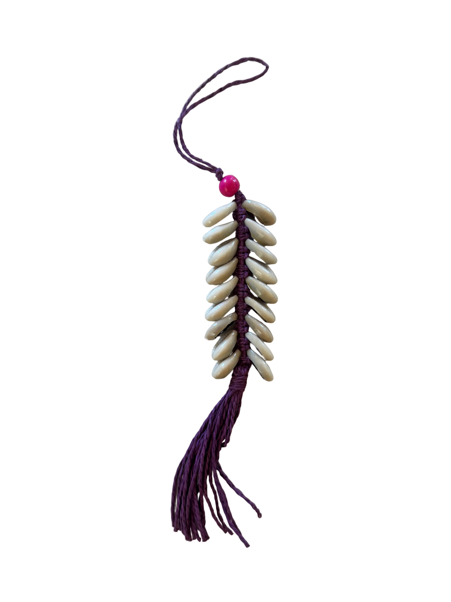 Boho shell tassel | Purple