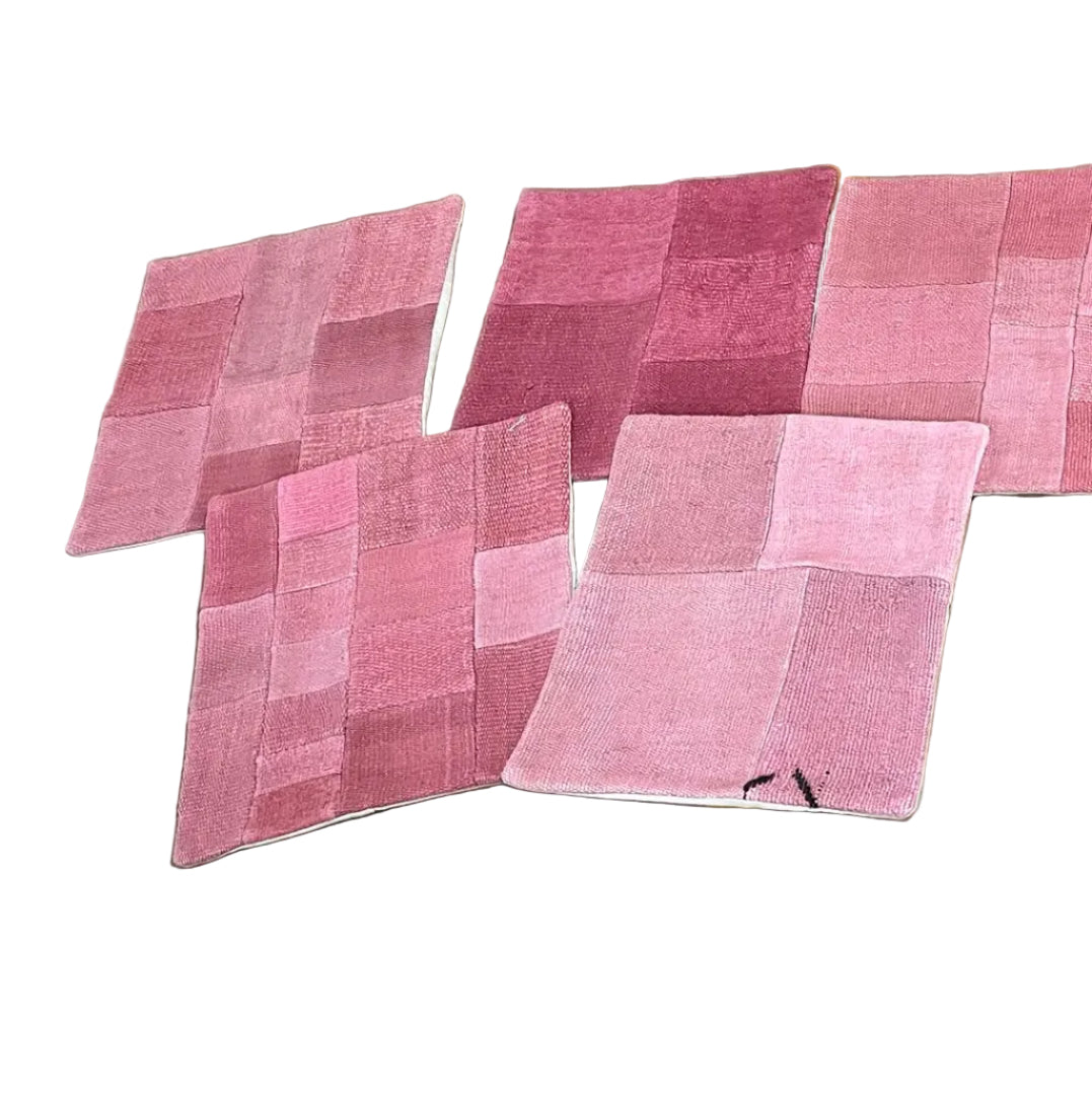 Kelim cushion pink