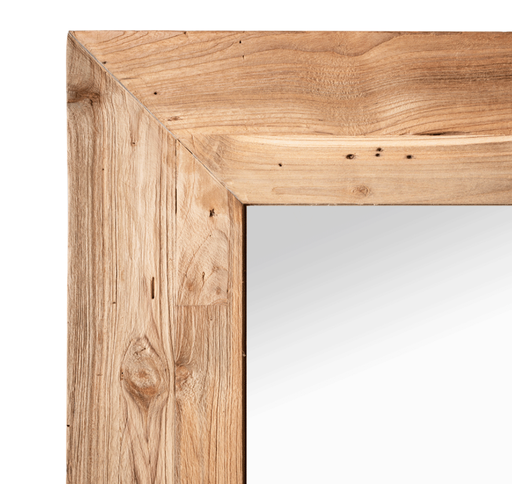 Wooden statement mirror 180