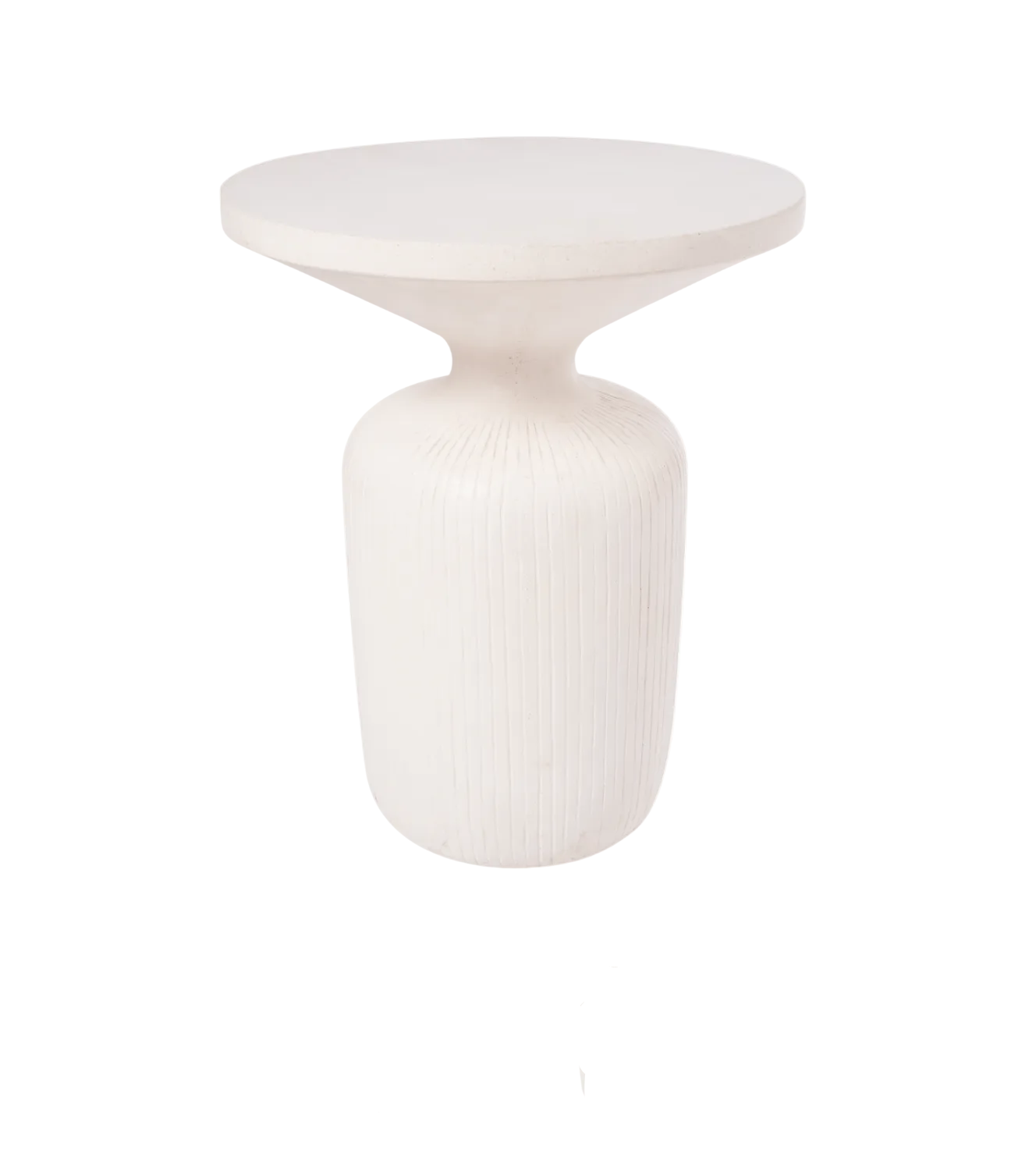 Ibiza cement side table S | white