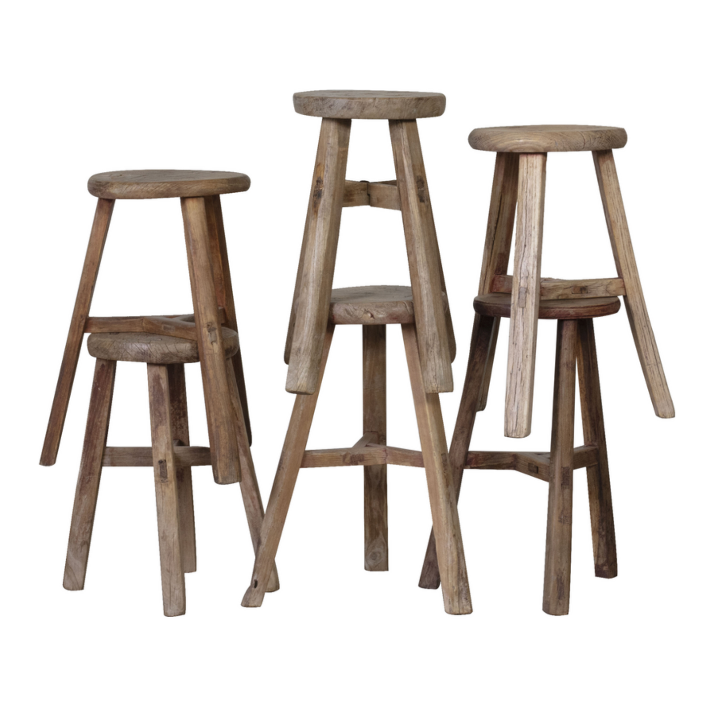 Stool wood round