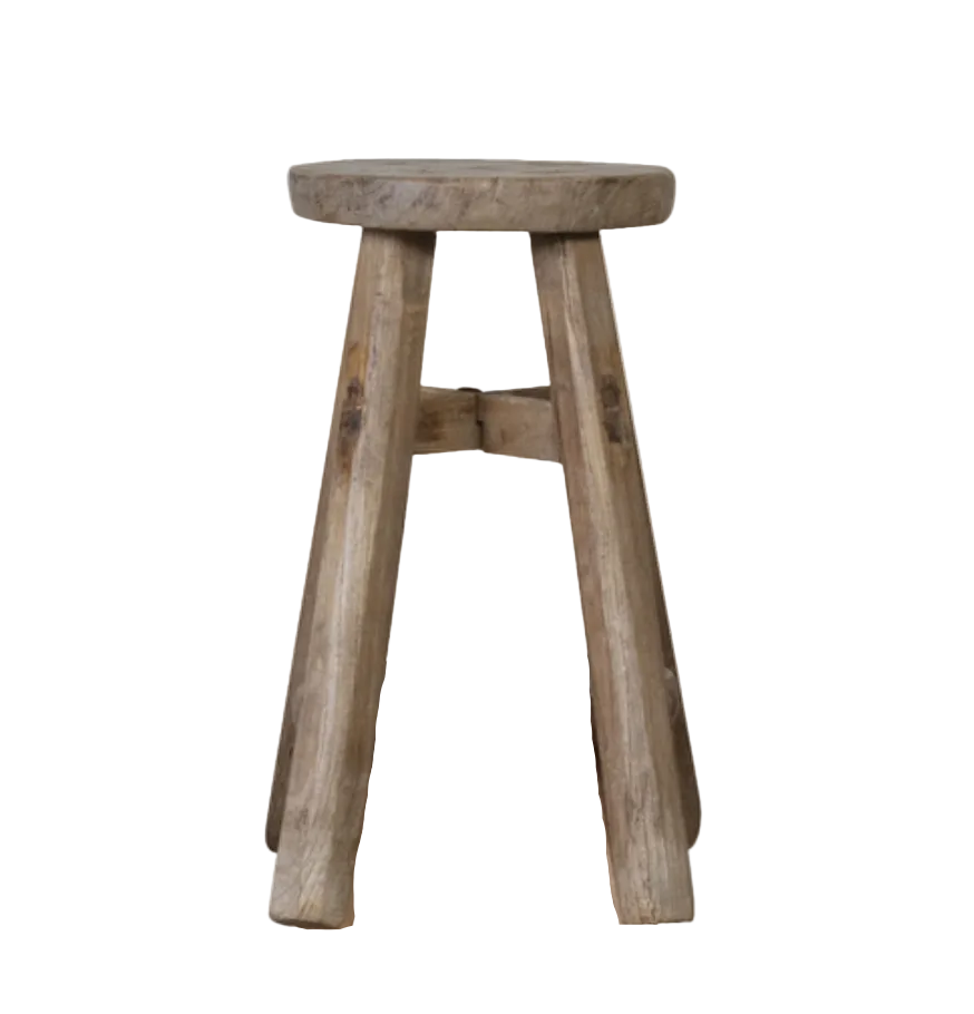 Stool wood round | M