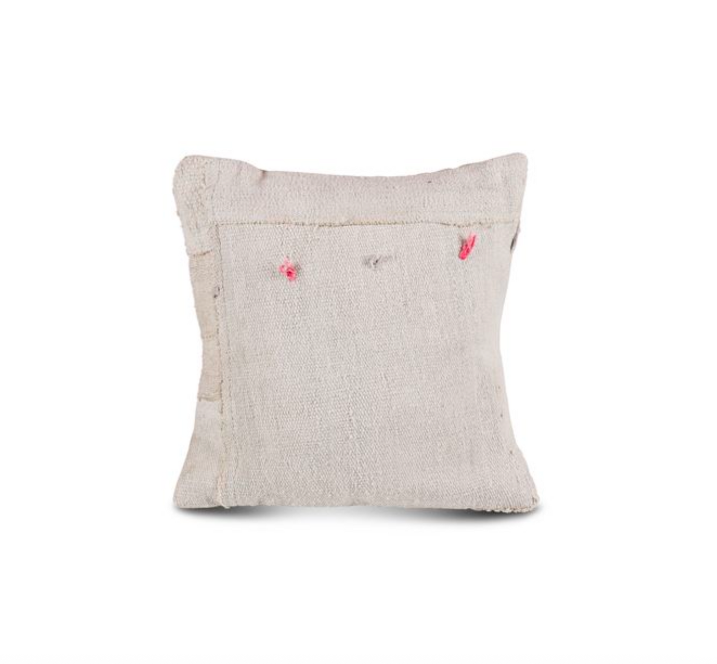 Kelim cushion boro white