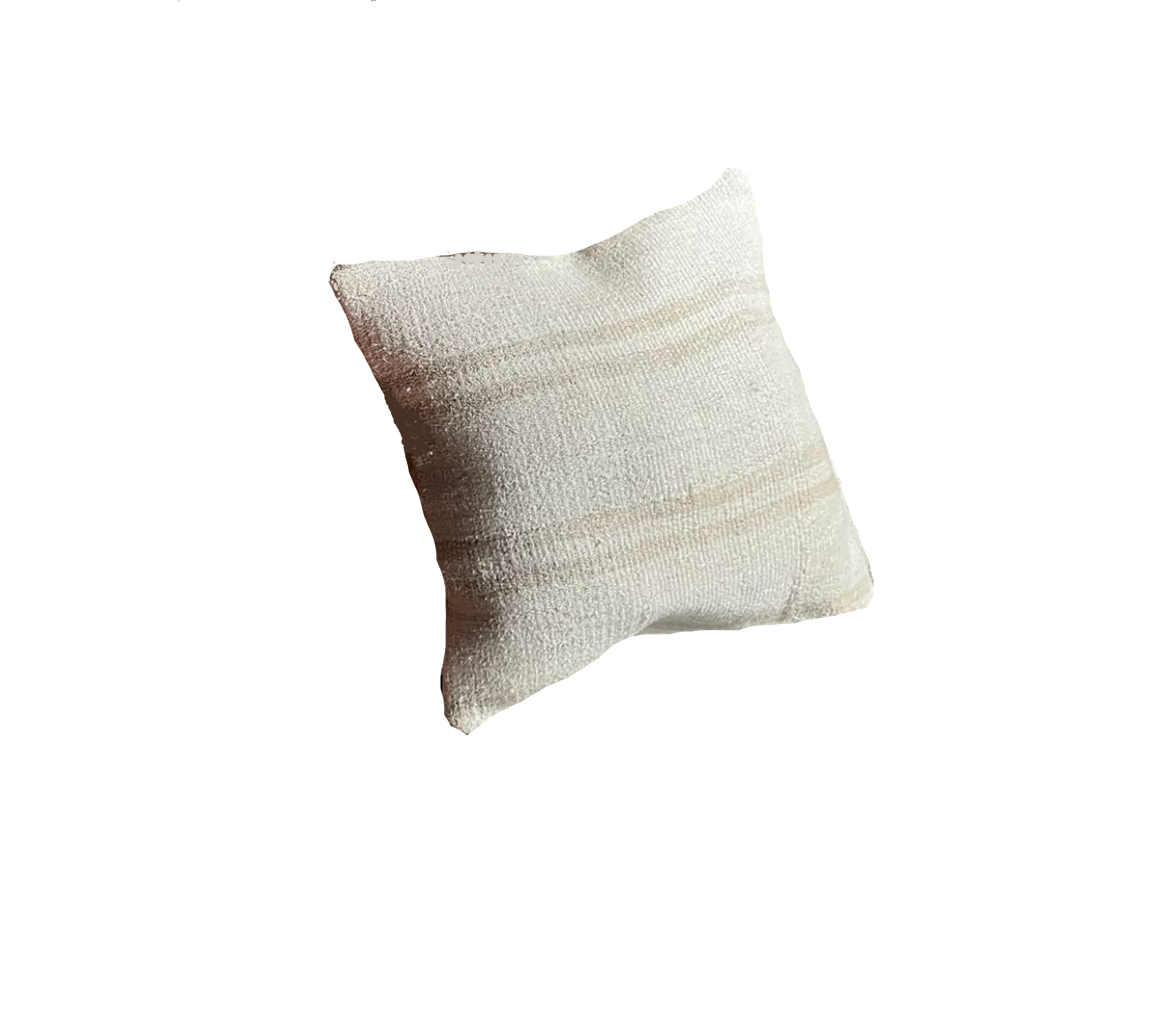 Kelim cushion white/beige striped