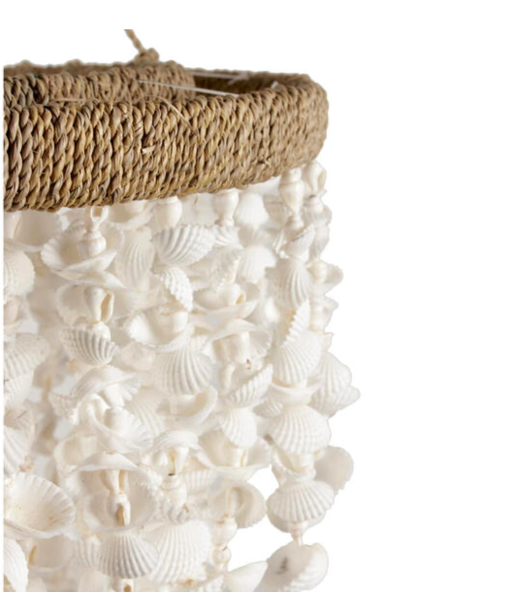 Daro shell hanging lamp M | White