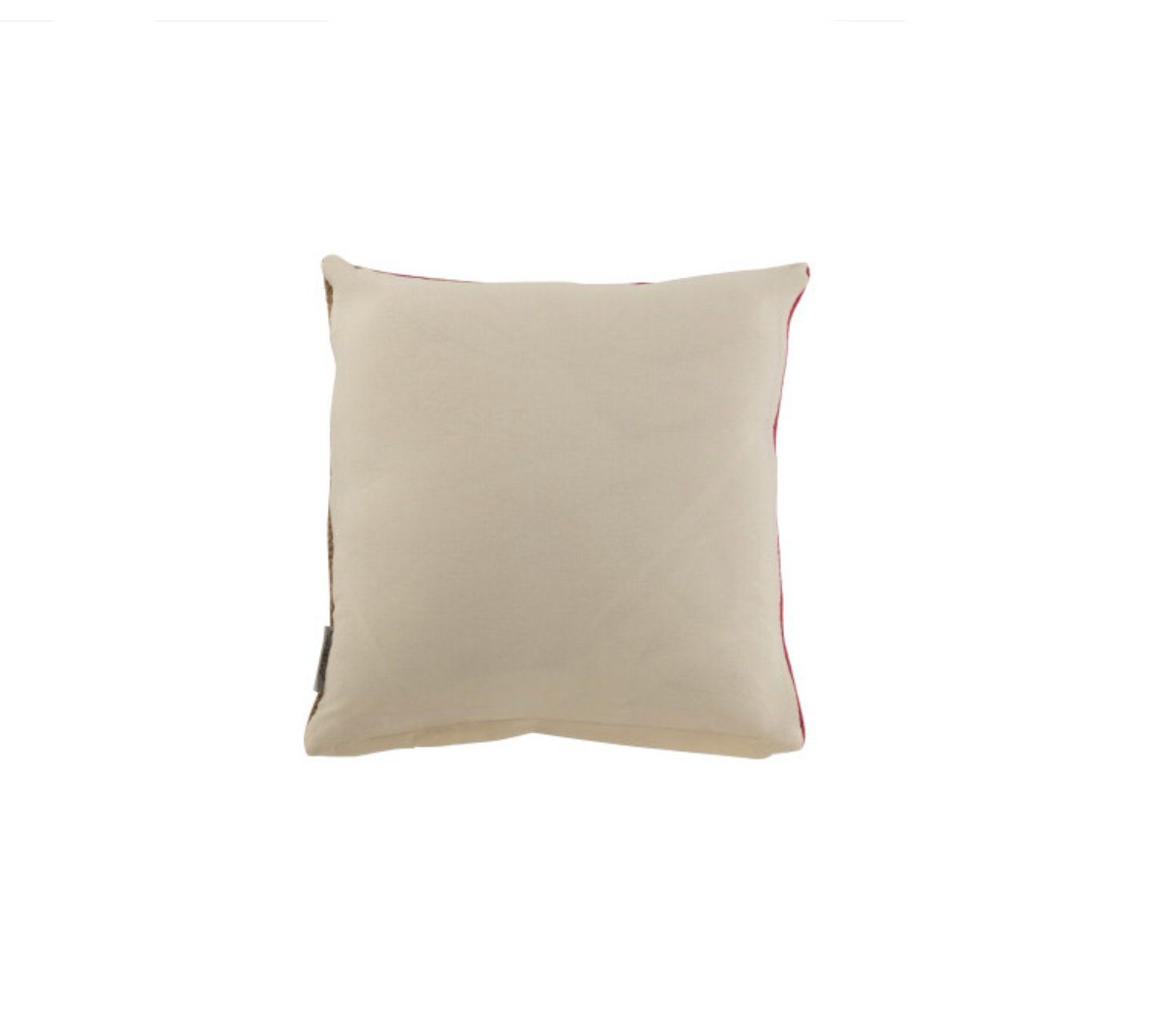 Jute striped cushion | Pink