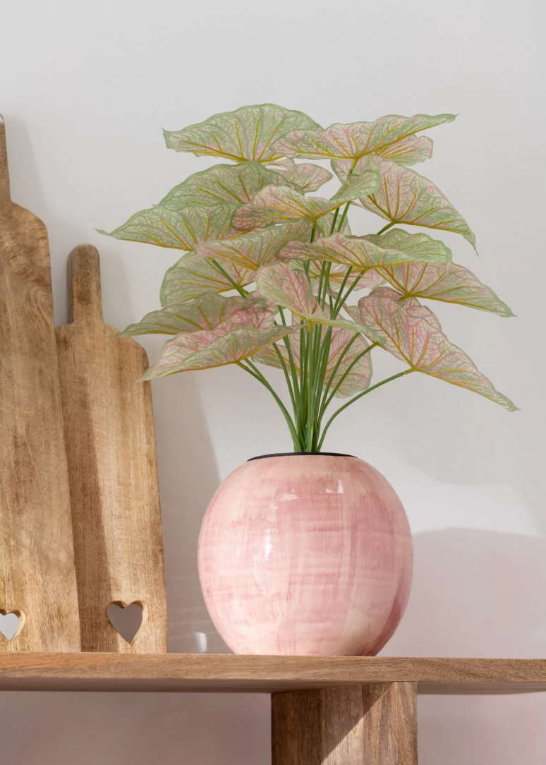 Ceramic hand painted pot | L