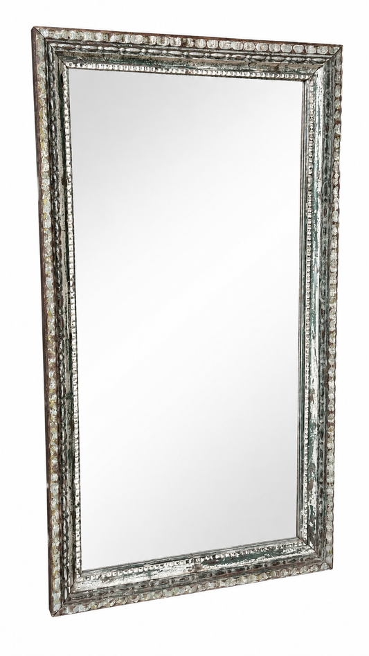 Wooden mirror XL | old green / white