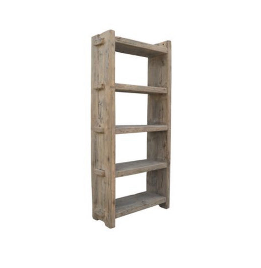 Open wooden shelf cabinet