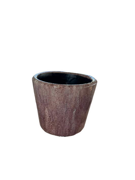 Glazed pot 14 cm | soft pink
