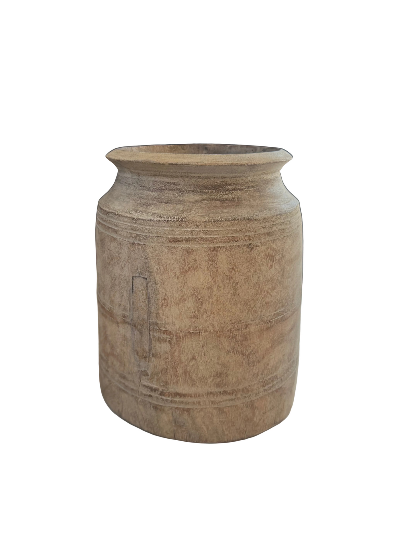 Wooden decorative milk pot light