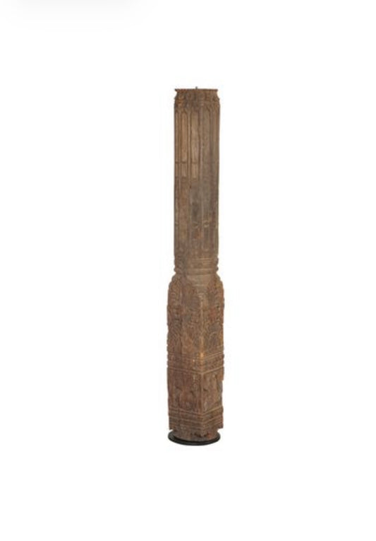 Wooden pillar | carved