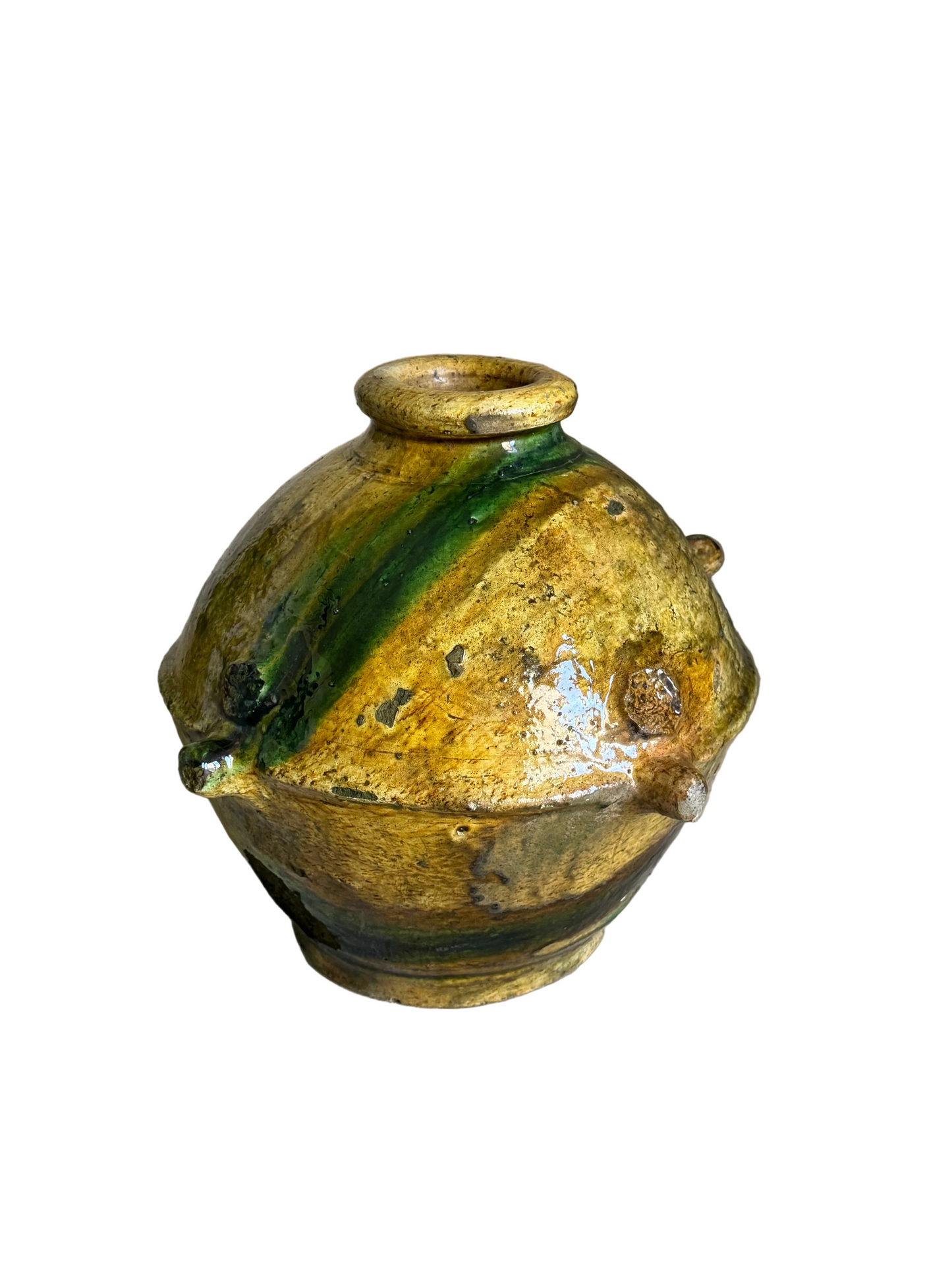 Authentic Tamegroute L pot - Green / Oker