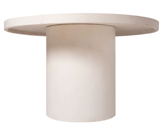 Ibiza round cement table 130