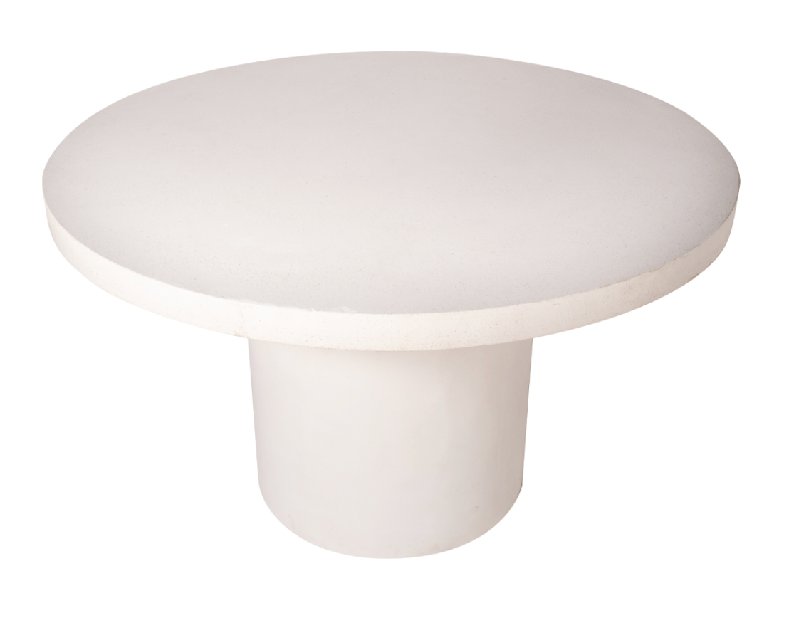 Ibiza round cement table 130