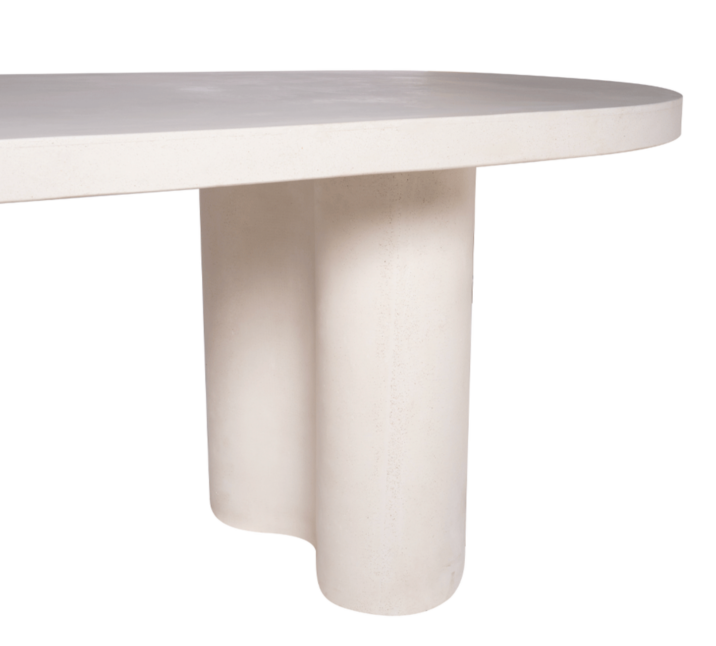 Ibiza oval cement table 200