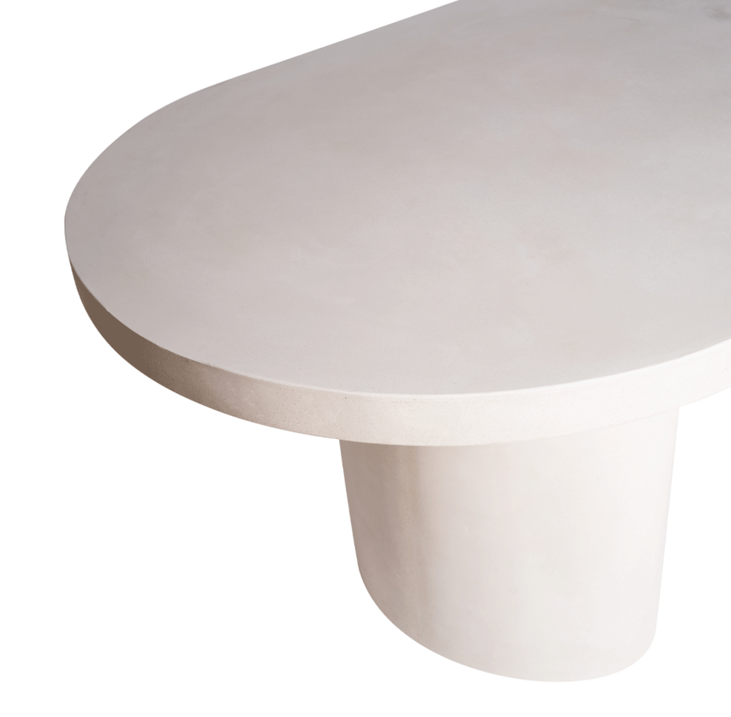 Ibiza oval cement table 200