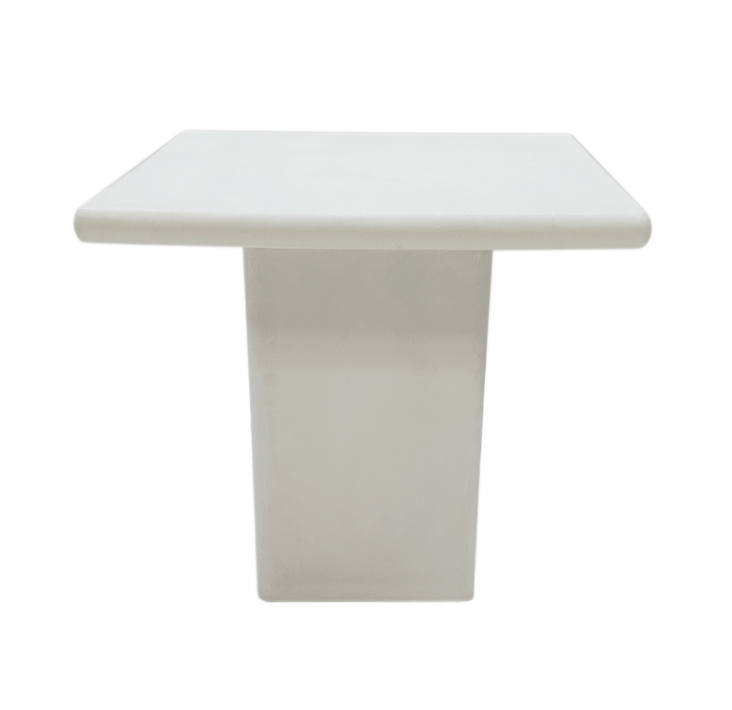 Ibiza square cement table 80 | white