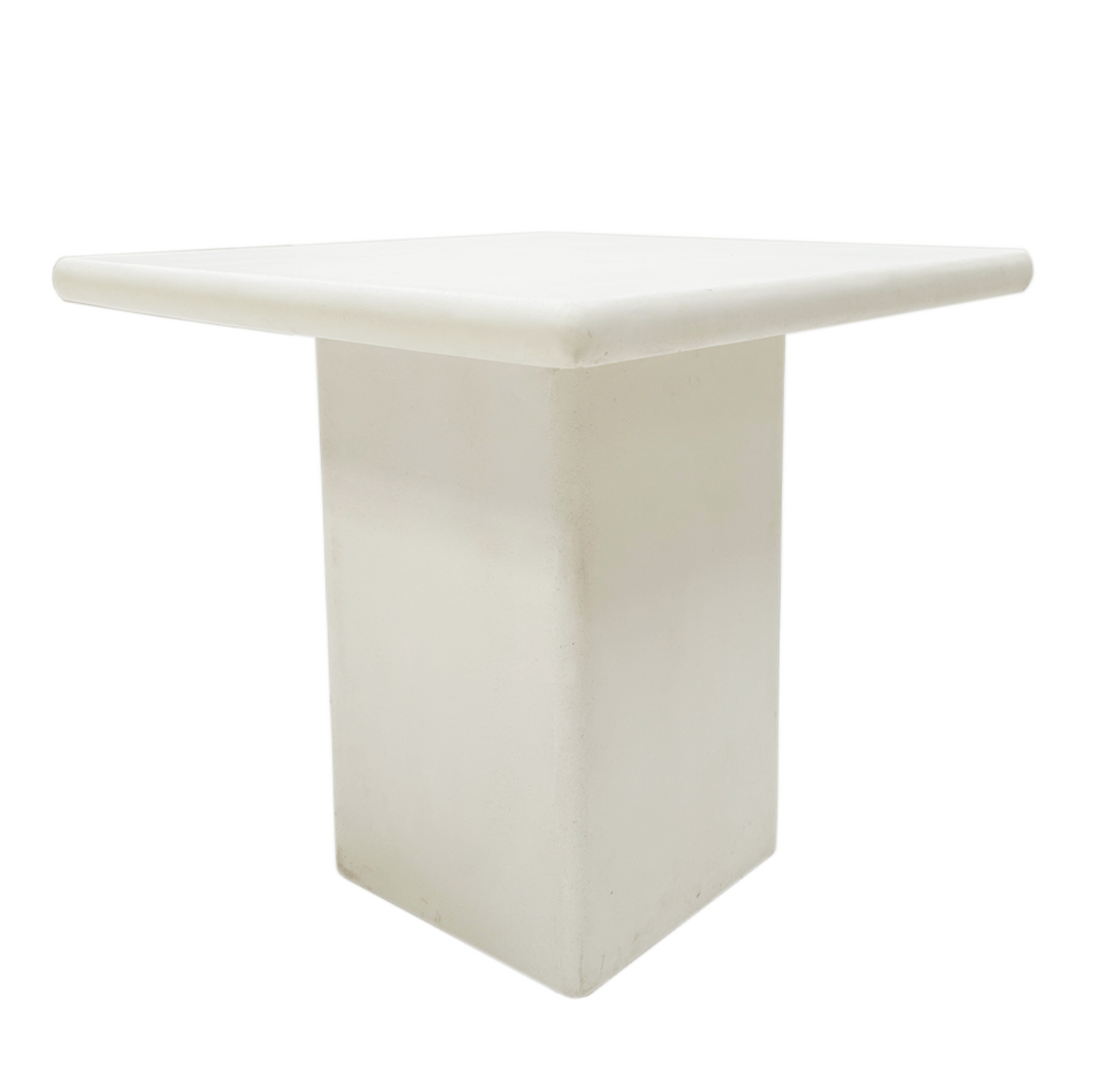 Ibiza square cement table 80 | white