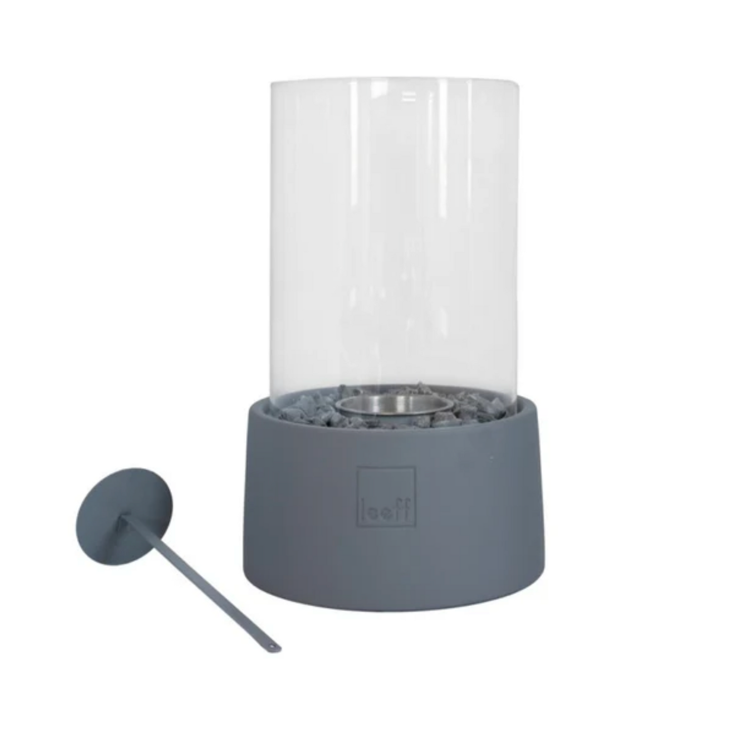 Stonefire table fireplace by Leeff | grey
