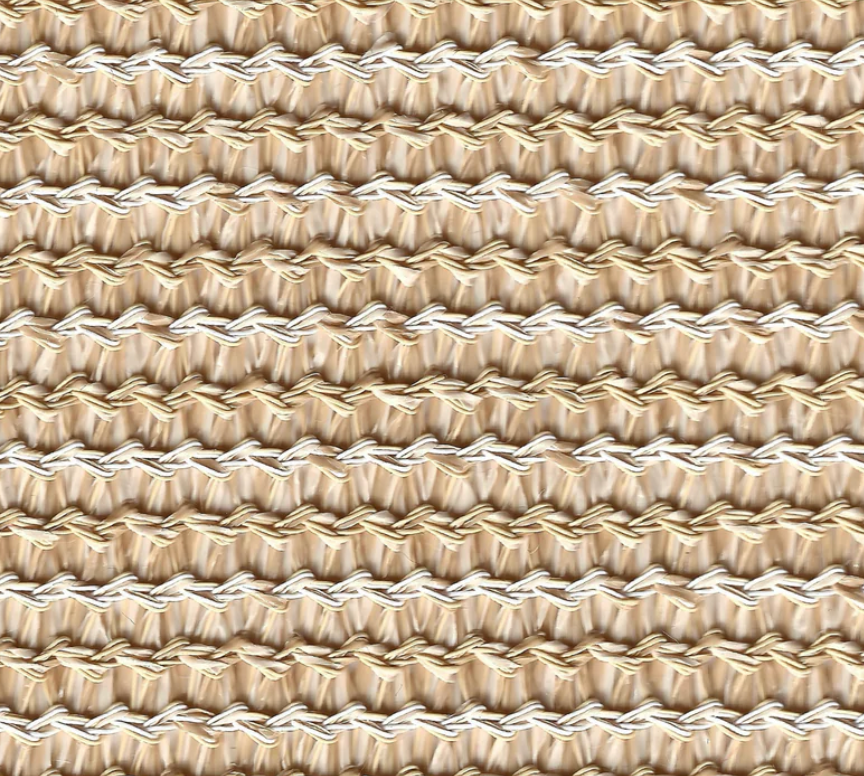 Floating starfish pouf - raffia beige