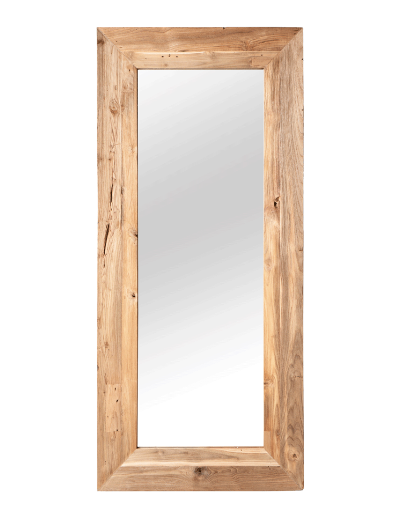 Wooden statement mirror 180
