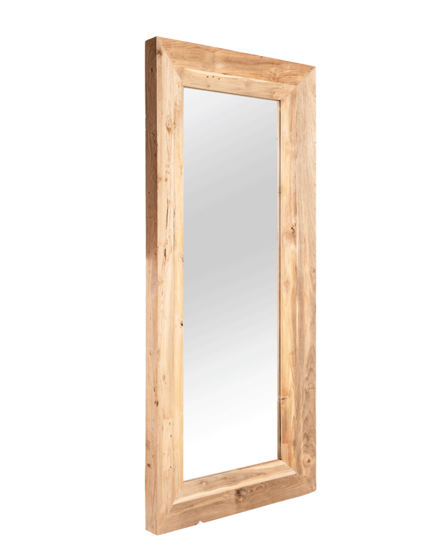 Wooden statement mirror 180