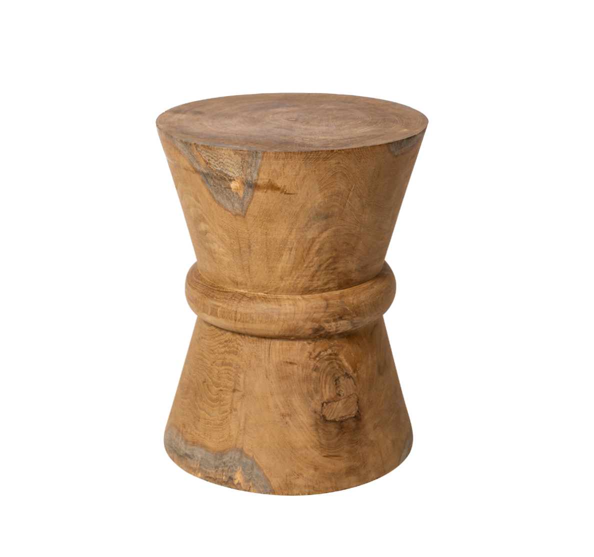 Nomad teak wooden stool
