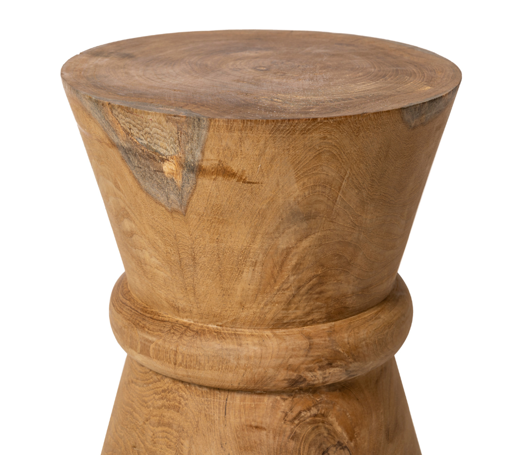 Nomad teak wooden stool