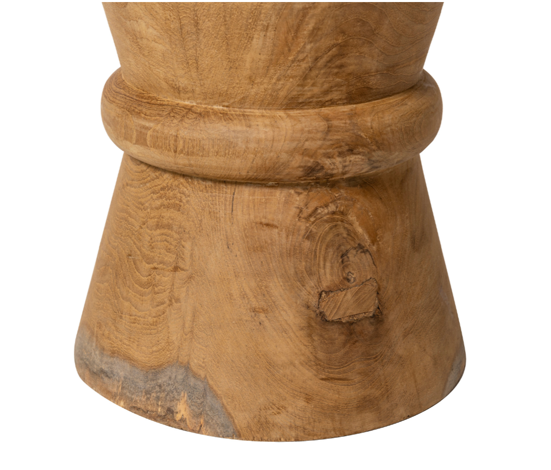 Nomad teak wooden stool