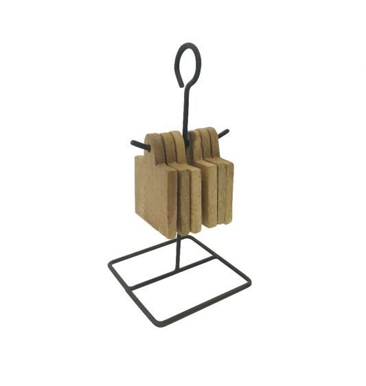 Noma metal stand with 6 coasters