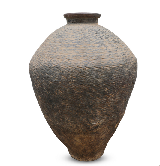 Earthenware pot brown M