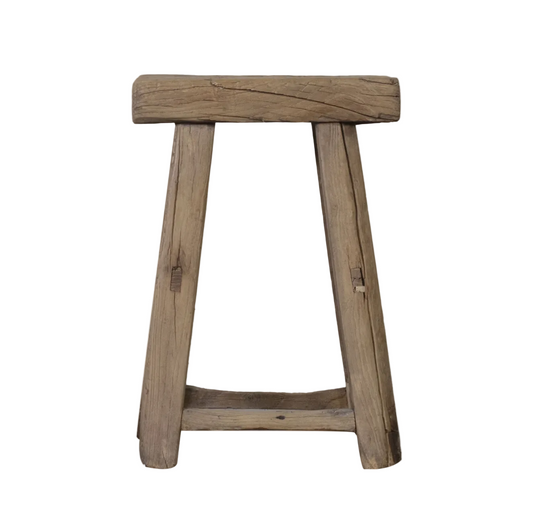 Stool wood rectangular