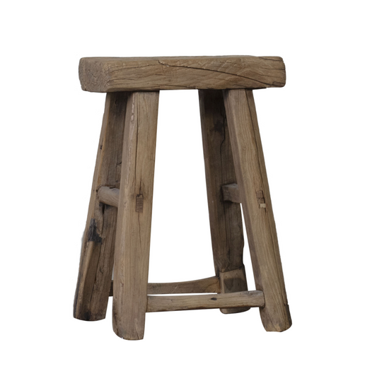Stool wood rectangular | L