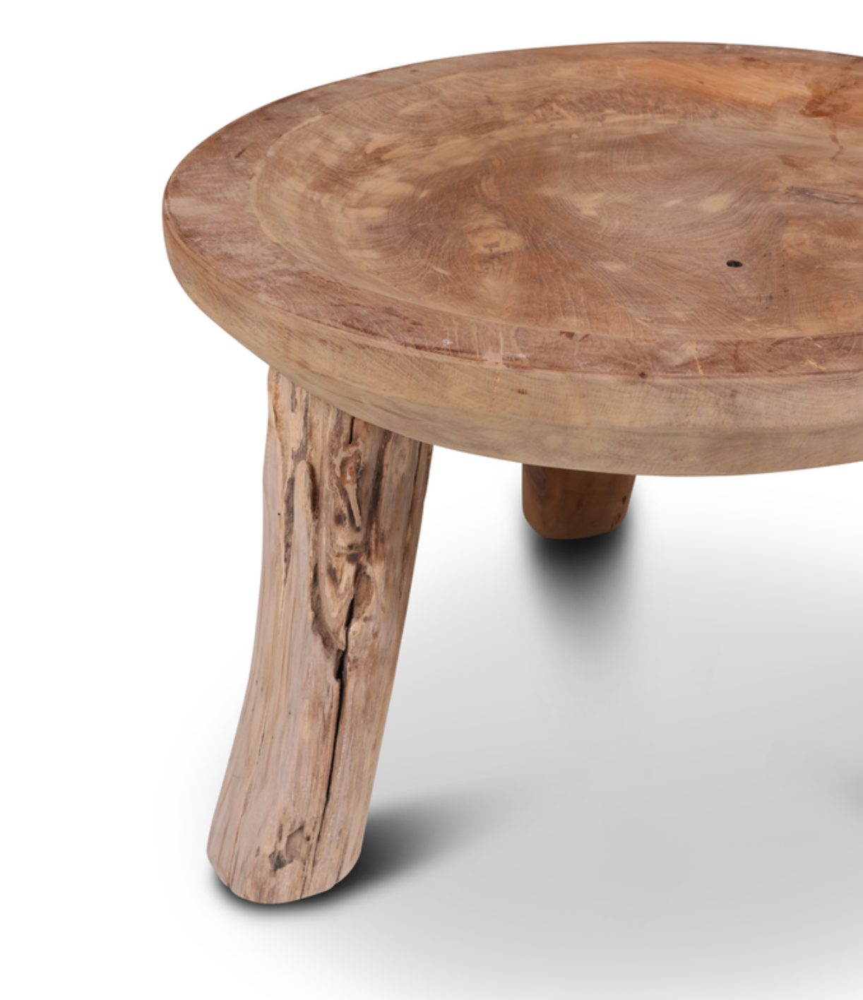 Java round side table