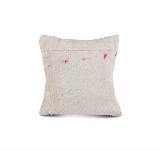 Kelim cushion boro white