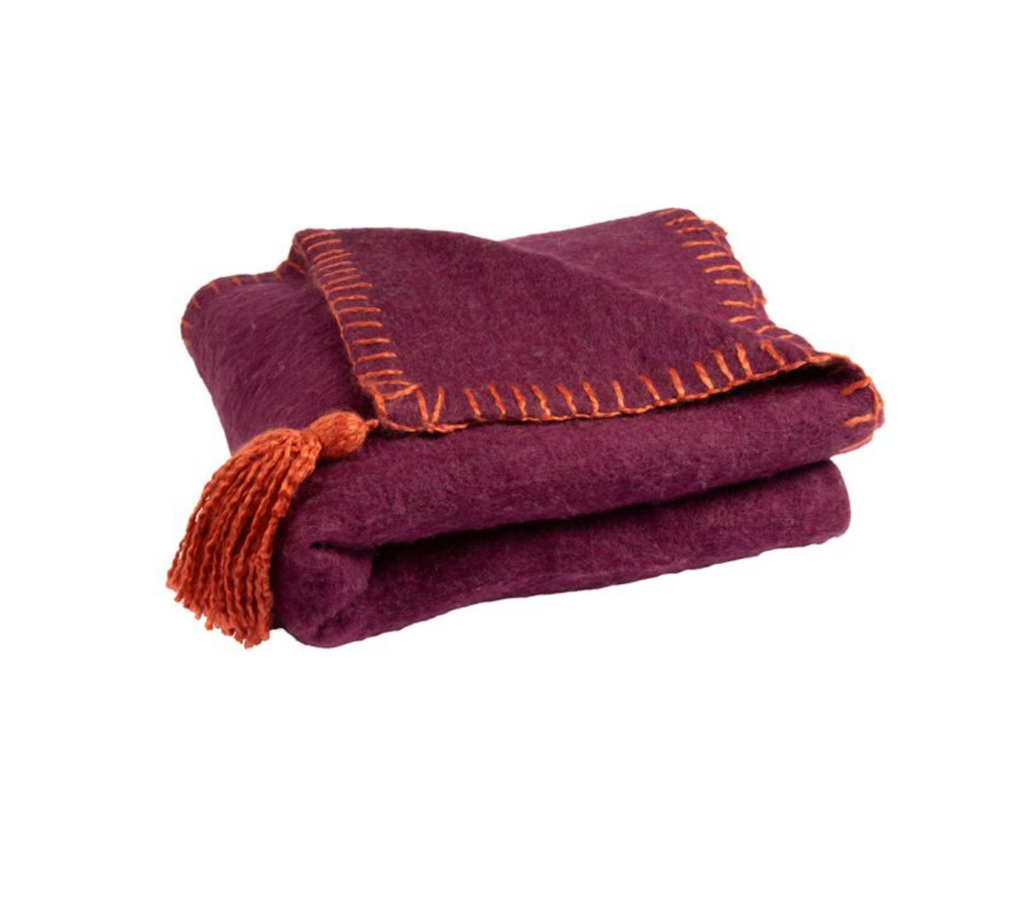 Throw Evie dark red L
