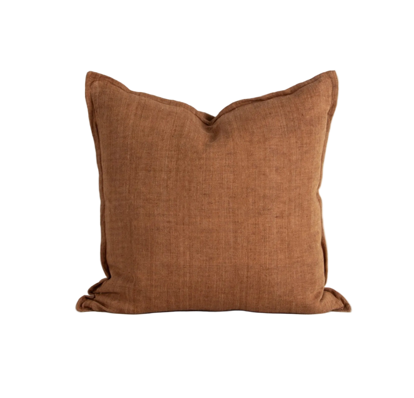 Linen brown cushion
