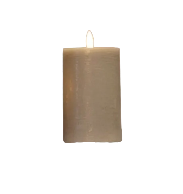 Led candle | beige 7.5 x 15
