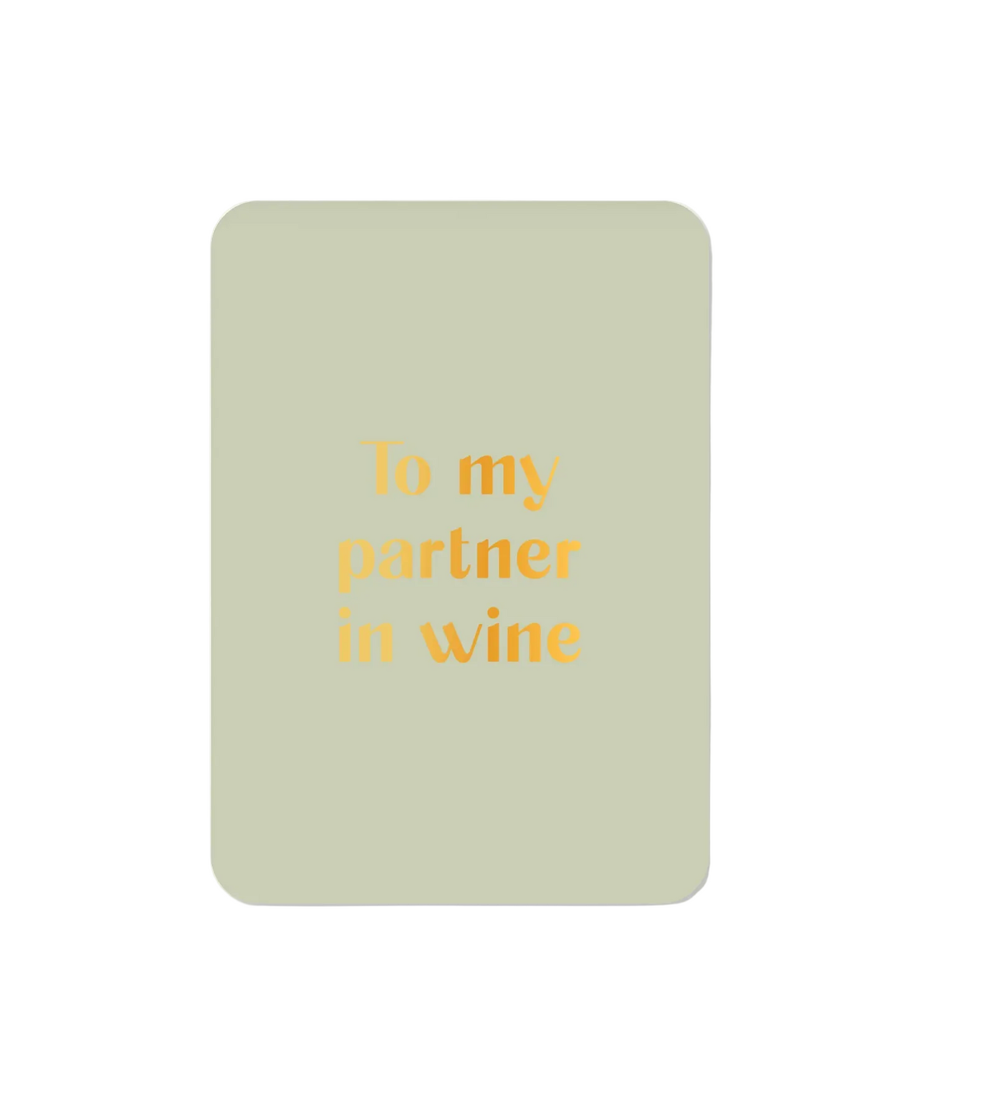 Post card | To my partner in wine