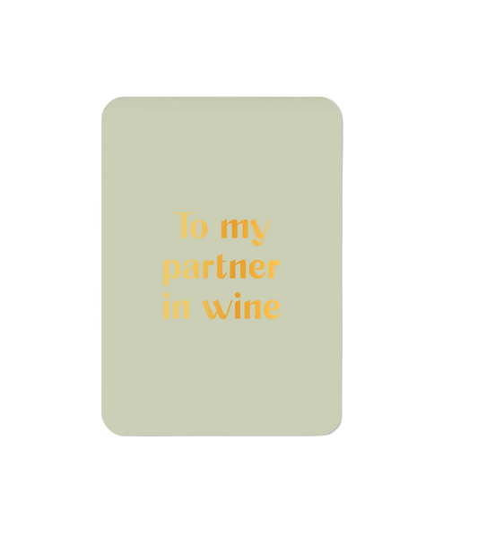 Post card | To my partner in wine