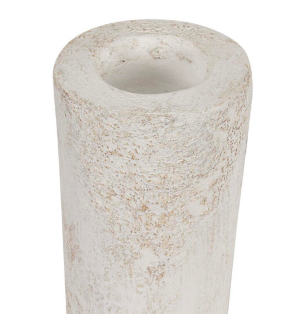 Ceramic Sekura Candle Holder M | White