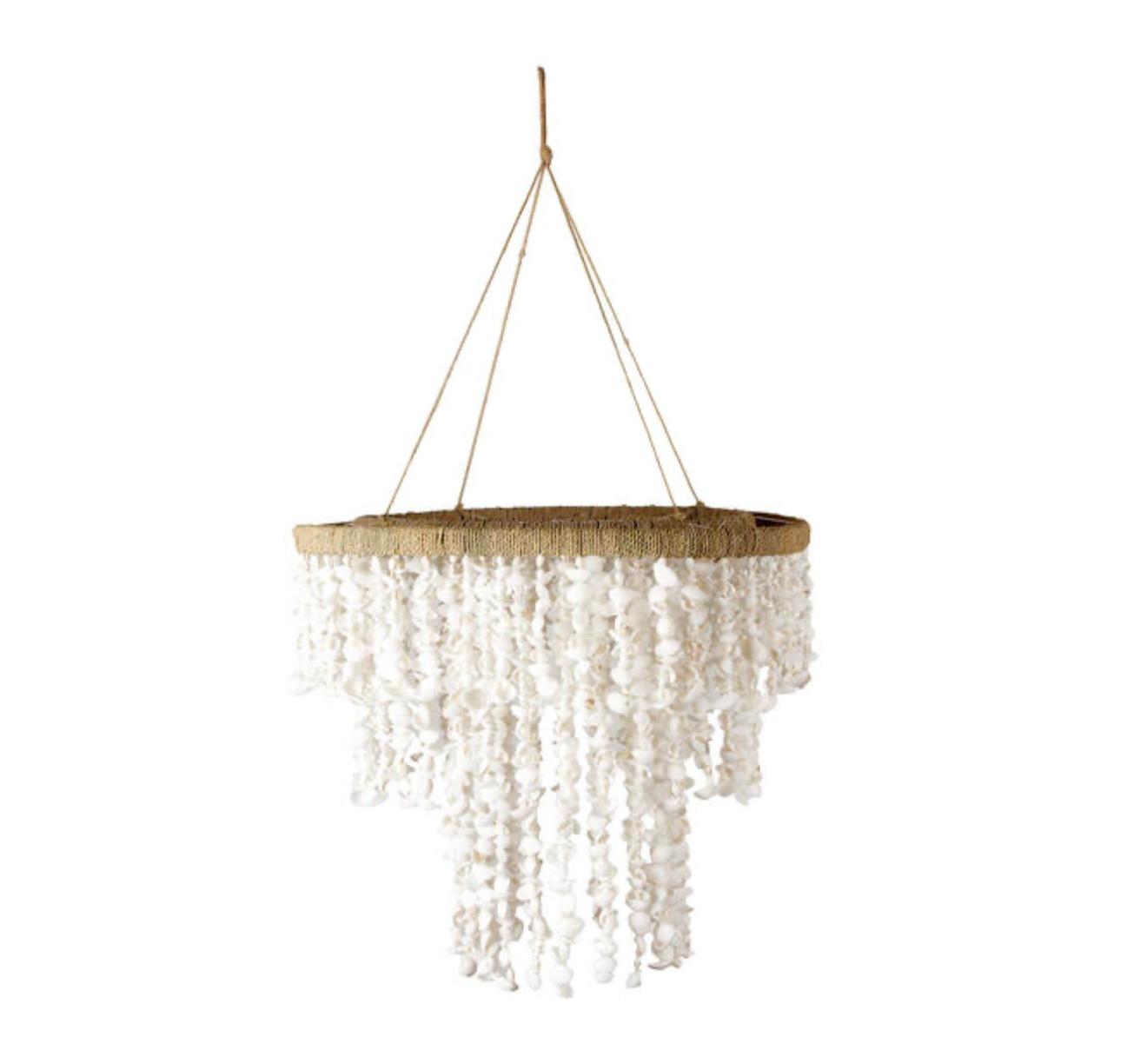 Daro shell hanging lamp M | White