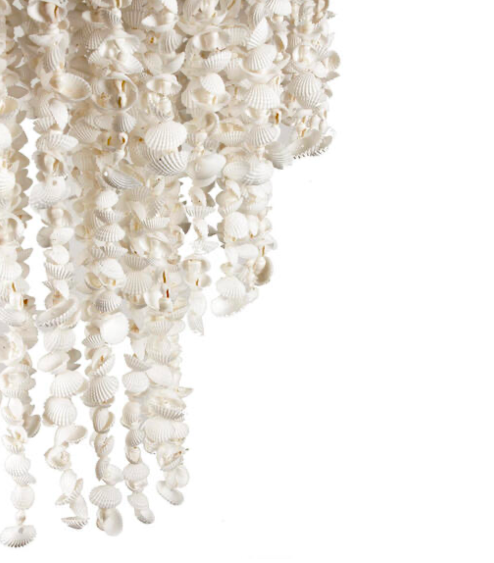 Daro shell hanging lamp M | White