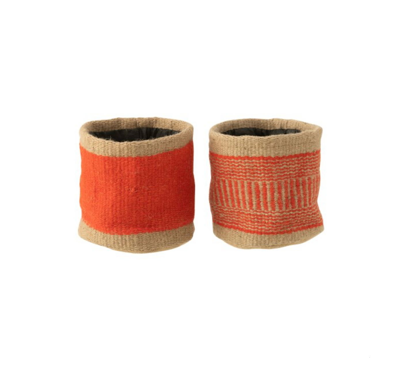Jute basket | Beige/Orange