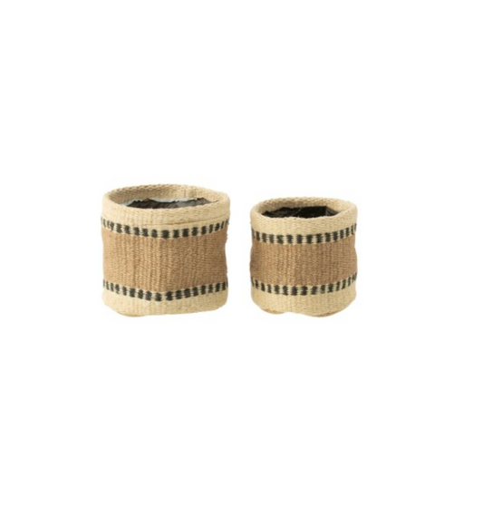 Jute basket | Set of 2 | Natural