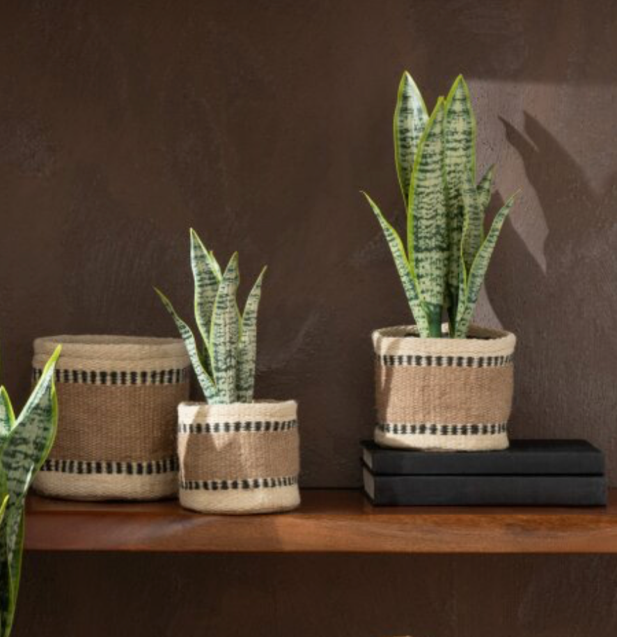 Jute basket | Set of 2 | Natural