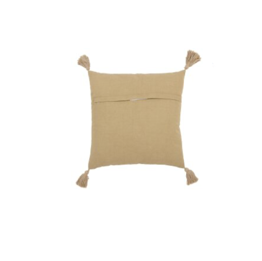 Tanger cushion with tassels | Beige