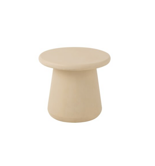 Bari cement look side table | Off-white