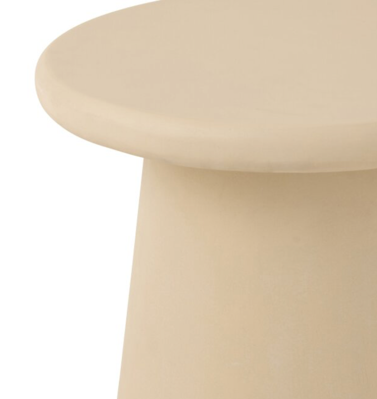 Bari cement look side table | Off-white